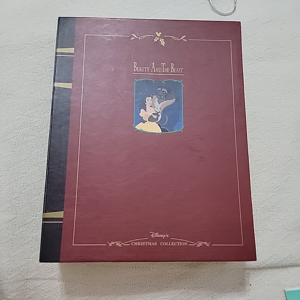 Disney Storybook Ornaments The Beauty And The Beast  Disney Christmas Collection